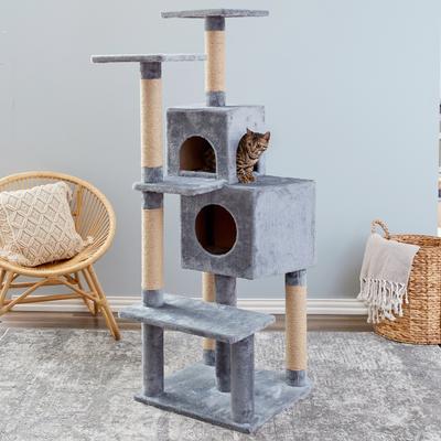 Show full view: Two By Two The Ambrosia Cat Tree, Large, Grey slide 4 of 9