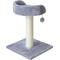 Show in main carousel: Two By Two The Basswood 20.5-in Plush Cat Tree & Condo, Grey, Small slide 8 of 10