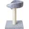 Show in main carousel: Two By Two The Basswood 20.5-in Plush Cat Tree & Condo, Grey, Small slide 5 of 10