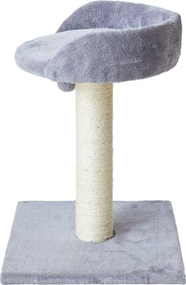Show full view: Two By Two The Basswood 20.5-in Plush Cat Tree & Condo, Grey, Small slide 5 of 10