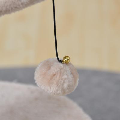 Show full view: Two By Two The Birch 23.6-in Plush Cat Tree & Condo, Beige slide 4 of 5