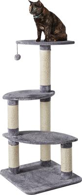 Show full view: Two By Two The Cypress 41.7-in Plush Cat Tree, Grey slide 3 of 4