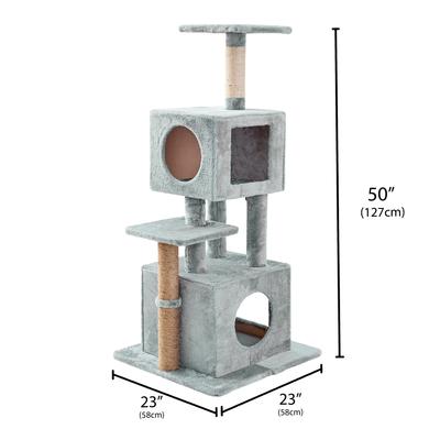 Show full view: Two By Two The Empire Cat Tree, Medium, Grey slide 2 of 8