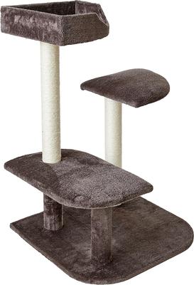 Show full view: Two By Two The Ficus 34.6-in Plush Cat Tree & Condo, Brown, Medium slide 5 of 10