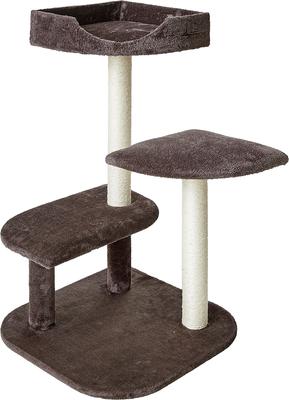 Show full view: Two By Two The Ficus 34.6-in Plush Cat Tree & Condo, Brown, Medium slide 2 of 10