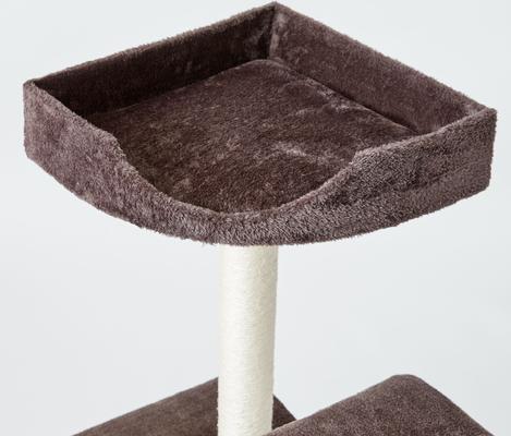 Show full view: Two By Two The Ficus 34.6-in Plush Cat Tree & Condo, Brown, Medium slide 4 of 10
