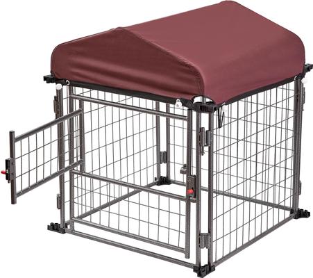 Show full view: Two By Two The Hangout Expandable Steel Dog Kennel, Small, Black slide 4 of 11
