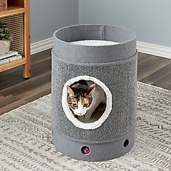 Two By Two The Hawthorn 20.5-in Felt Cat Condo, Grey