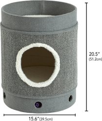 Two By Two The Hawthorn 20.5-in Felt Cat Condo, Grey slide 2 of 4