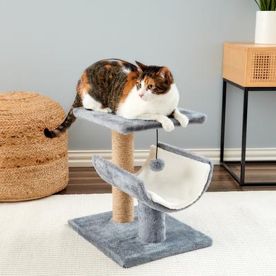 Show full view: Two By Two The Hazel Sisal Cat Tree, Small, Grey slide 4 of 11