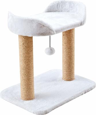 Show full view: Two By Two The Linden Twin Sisal Cat Tree, Small, Ivory  slide 2 of 9