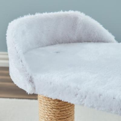 Show full view: Two By Two The Linden Twin Sisal Cat Tree, Small, Ivory  slide 5 of 9