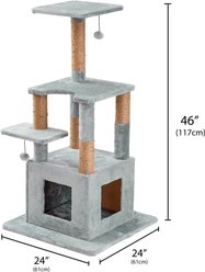 Two By Two The McIntosh Cat Tree, Medium, Grey slide 2 of 8