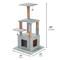 Show in main carousel: Two By Two The McIntosh Cat Tree, Medium, Grey slide 2 of 10