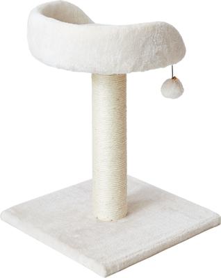 Show full view: Two By Two The Milkwood 20.5-in Plush Cat Tree & Condo, Cream, Small slide 8 of 10