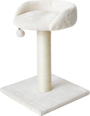 Show full view: Two By Two The Milkwood 20.5-in Plush Cat Tree & Condo, Cream, Small slide 4 of 10