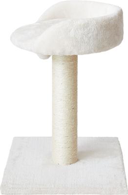 Show full view: Two By Two The Milkwood 20.5-in Plush Cat Tree & Condo, Cream, Small slide 5 of 10