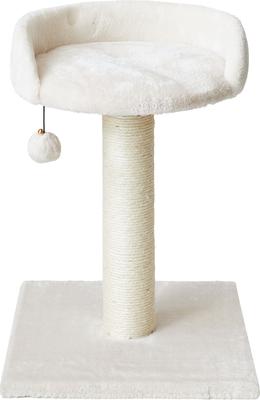 Show full view: Two By Two The Milkwood 20.5-in Plush Cat Tree & Condo, Cream, Small slide 2 of 10