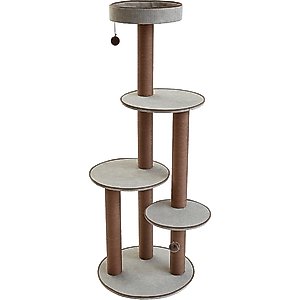 Two By Two The Pine 59-in Cat Tree, Gray
