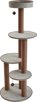 Show full view: Two By Two The Pine 59-in Cat Tree, Gray slide 3 of 10