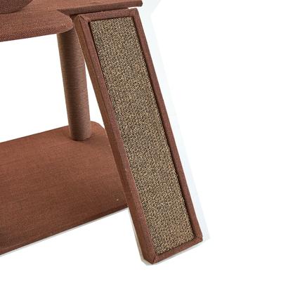 Show full view: Two By Two The Redwood 53-in Cat Tree & Condo, Beige/Brown slide 7 of 10