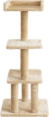 Show full view: Two By Two The Sycamore 44.1-in Faux-Fleece Cat Tree, Beige slide 4 of 6