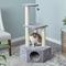 Show in main carousel: Two By Two The Wisteria 42.9-in Plush Cat Tree & Condo, Grey, Medium slide 1 of 10