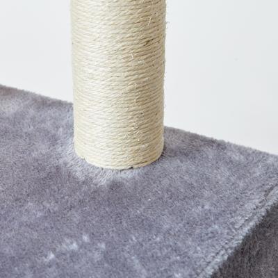 Show full view: Two By Two The Wisteria 42.9-in Plush Cat Tree & Condo, Grey, Medium slide 7 of 10