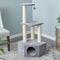 Show in main carousel: Two By Two The Wisteria 42.9-in Plush Cat Tree & Condo, Grey, Medium slide 9 of 10