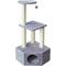 Show in main carousel: Two By Two The Wisteria 42.9-in Plush Cat Tree & Condo, Grey, Medium slide 2 of 10