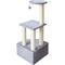 Show in main carousel: Two By Two The Wisteria 42.9-in Plush Cat Tree & Condo, Grey, Medium slide 5 of 10