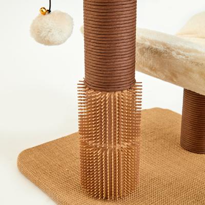 Show full view: Two By Two The Yaupon 21.5-in Cat Tree & Lounger, Beige slide 8 of 10