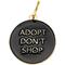 Show in main carousel: Two Tails Pet Company Adopt Don't Shop Personalized Dog & Cat ID Tag, Black slide 1 of 5