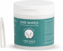 Two Tails Pet Company Alcohol Free Deep Cleaning Dog Ear Wipes, 100 count slide 1 of 9