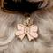 Show in main carousel: Two Tails Pet Company Bow Brass Non-Personalized Dog & Cat ID Tag, Pink slide 2 of 4