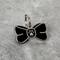 Show in main carousel: Two Tails Pet Company Bowtie Brass Non-Personalized Dog & Cat ID Tag, Black slide 3 of 4