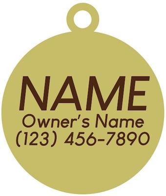 Show full view: Two Tails Pet Company Don't Stress Meowt Personalized Cat ID Tag slide 2 of 3