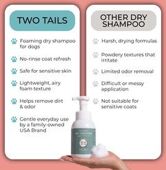 Two Tails Pet Company Foaming Waterless Dog Shampoo, 10.55-fl oz bottle slide 2 of 9