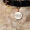 Show in main carousel: Two Tails Pet Company Have Your People Call My People Brass Non-Personalized Dog & Cat ID Tag, Rose Gold/White slide 3 of 7