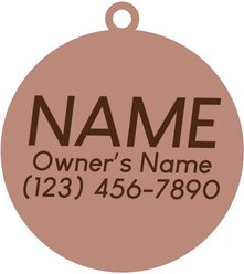 Two Tails Pet Company Have Your People Call My People Personalized Dog & Cat ID Tag, White slide 2 of 3