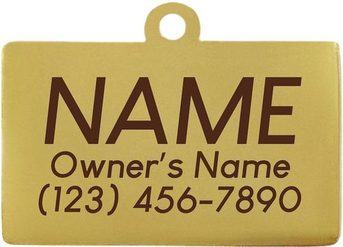 Show full view: Two Tails Pet Company Hello My Name Is Good Girl Personalized Dog & Cat ID Tag slide 3 of 5