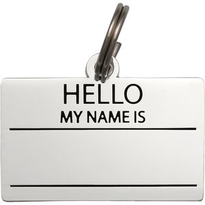 TWO TAILS PET COMPANY Hello My Name Personalized Dog & Cat ID Tag