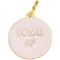 Show in main carousel: Two Tails Pet Company Loyal AF Brass Non-Personalized Dog ID Tag, Pink slide 1 of 4