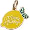 Show in main carousel: Two Tails Pet Company Main Squeeze Brass Non-Personalized Dog & Cat ID Tag, Yellow slide 1 of 5
