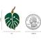 Show in main carousel: Two Tails Pet Company Monstera Leaf Brass Non-Personalized Dog & Cat ID Tag, Green slide 6 of 6