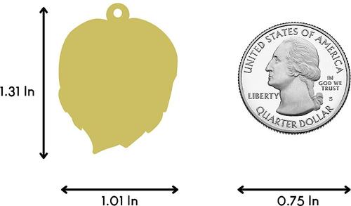 Show full view: Two Tails Pet Company Monstera Leaf Personalized Dog & Cat ID Tag slide 4 of 5