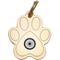 Show in main carousel: Two Tails Pet Company Paw & Evil Eye Brass Non-Personalized Dog & Cat ID Tag, Gold slide 1 of 5