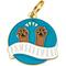 Show in main carousel: Two Tails Pet Company Pawsitvity Brass Non-Personalized Dog & Cat ID Tag, Green slide 1 of 5