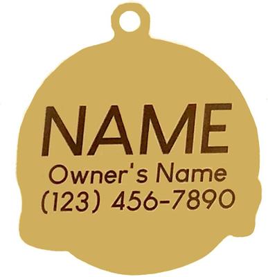 Show full view: Two Tails Pet Company Pawsitvity Personalized Dog & Cat ID Tag, Green slide 2 of 6