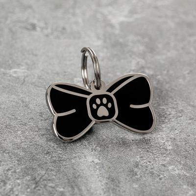 Show full view: Two Tails Pet Company Personalized Bowtie Dog & Cat ID Tag slide 5 of 7